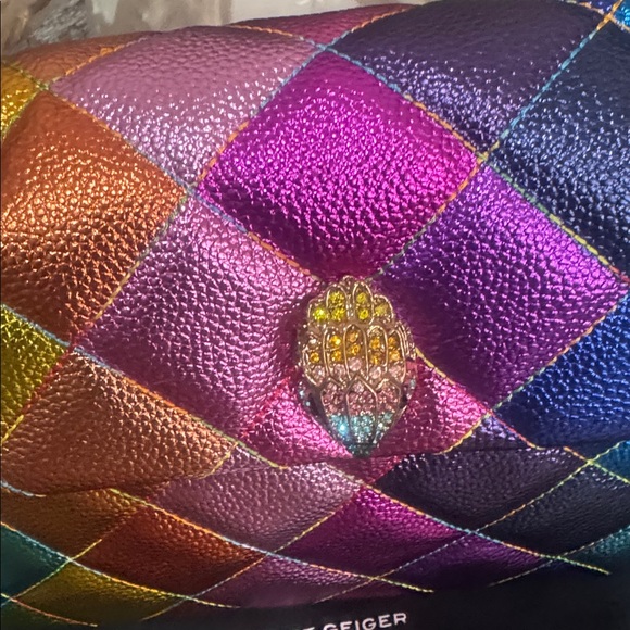 Kurt Geiger Rainbow Quilted Shoulder Bag - Picture 13 of 17